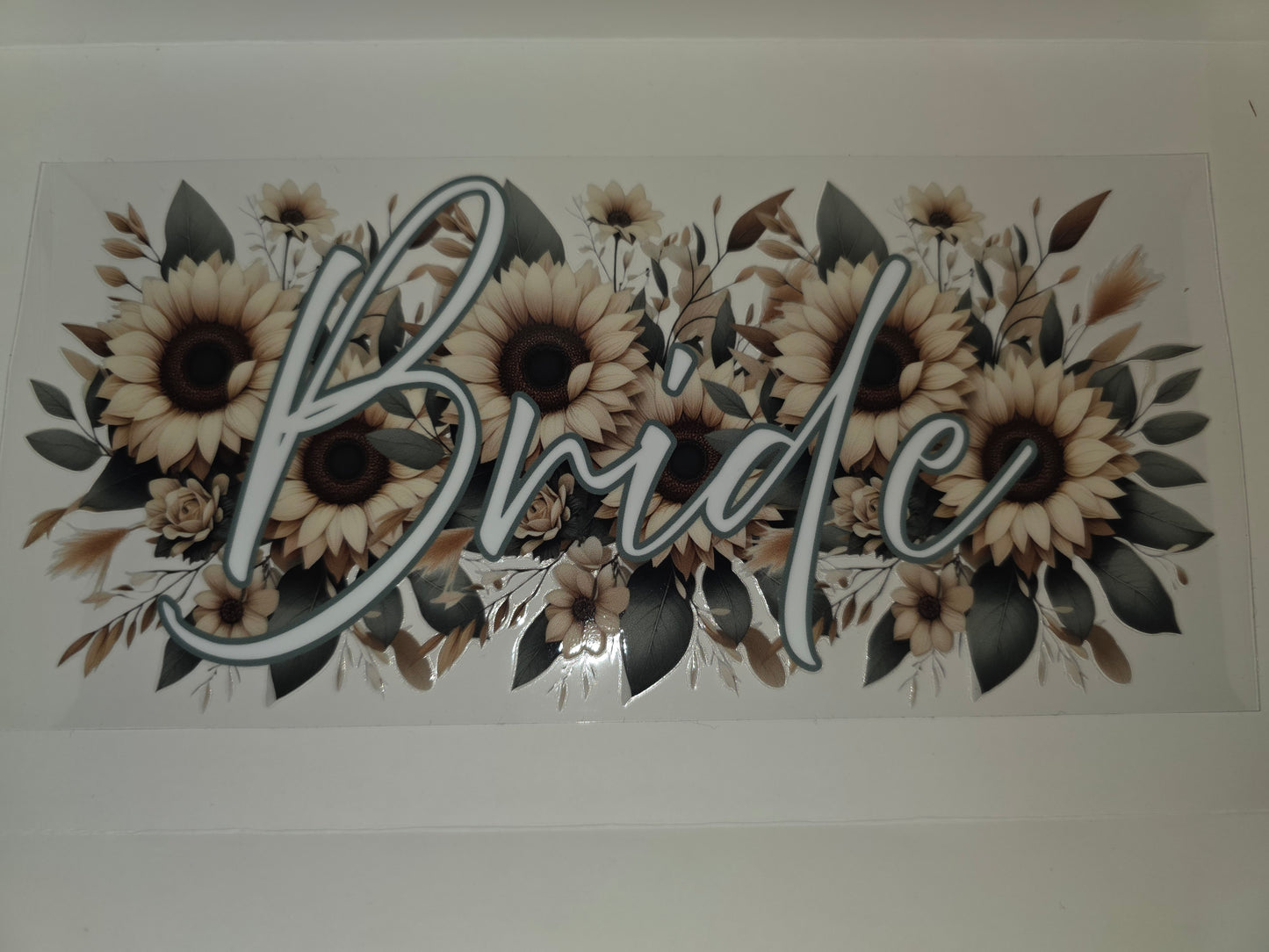 Bride- Yellow sunflowers