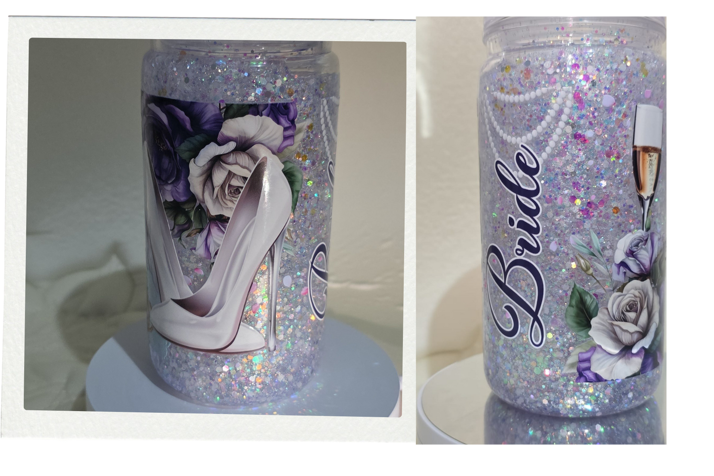 16oz Acrylic Snowglobe cup
