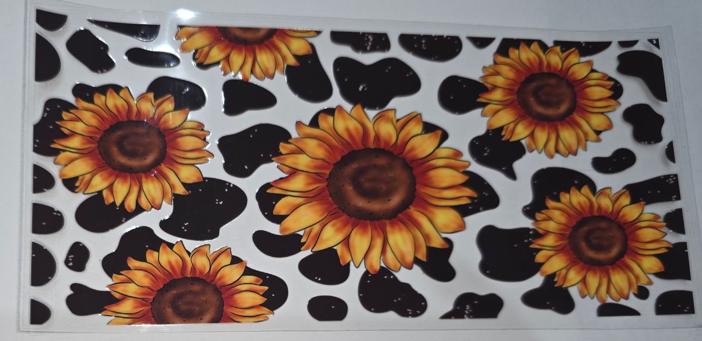 Sunflower and cow print