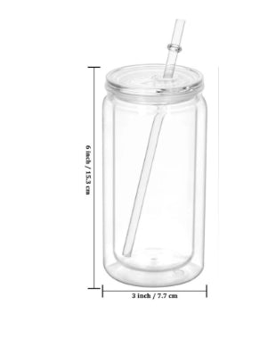 16oz Acrylic Snowglobe cup
