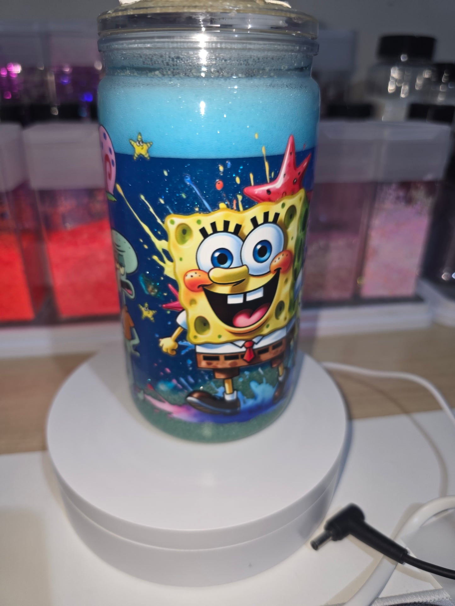 16oz Acrylic Snowglobe cup