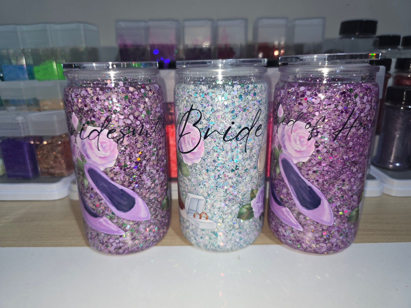 16oz Acrylic Snowglobe cup