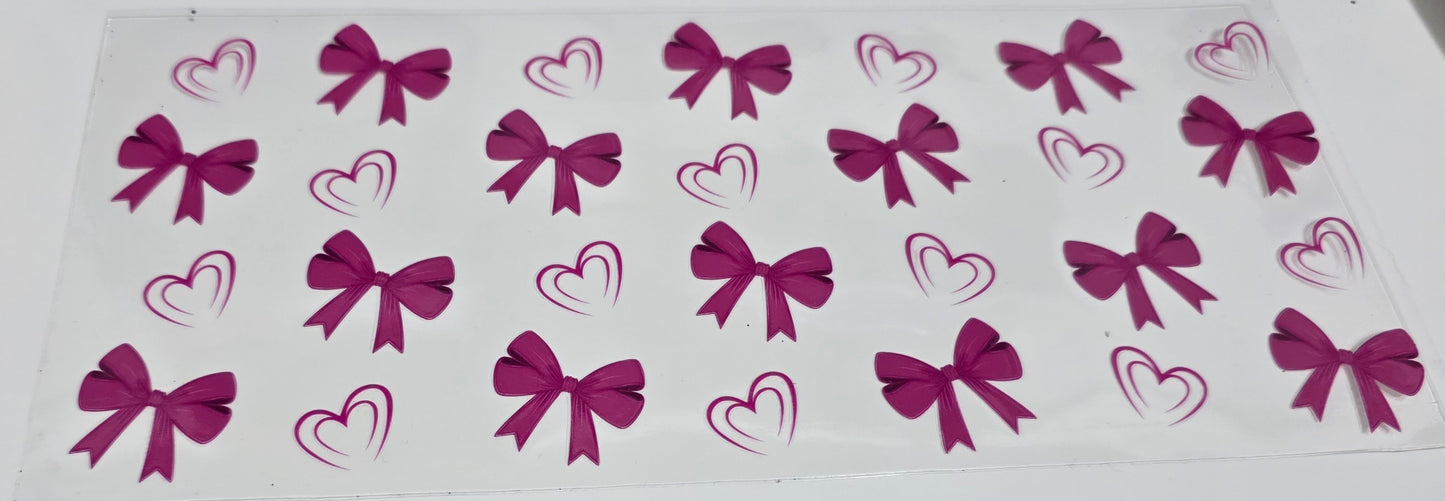 Pink Bows and Hearts