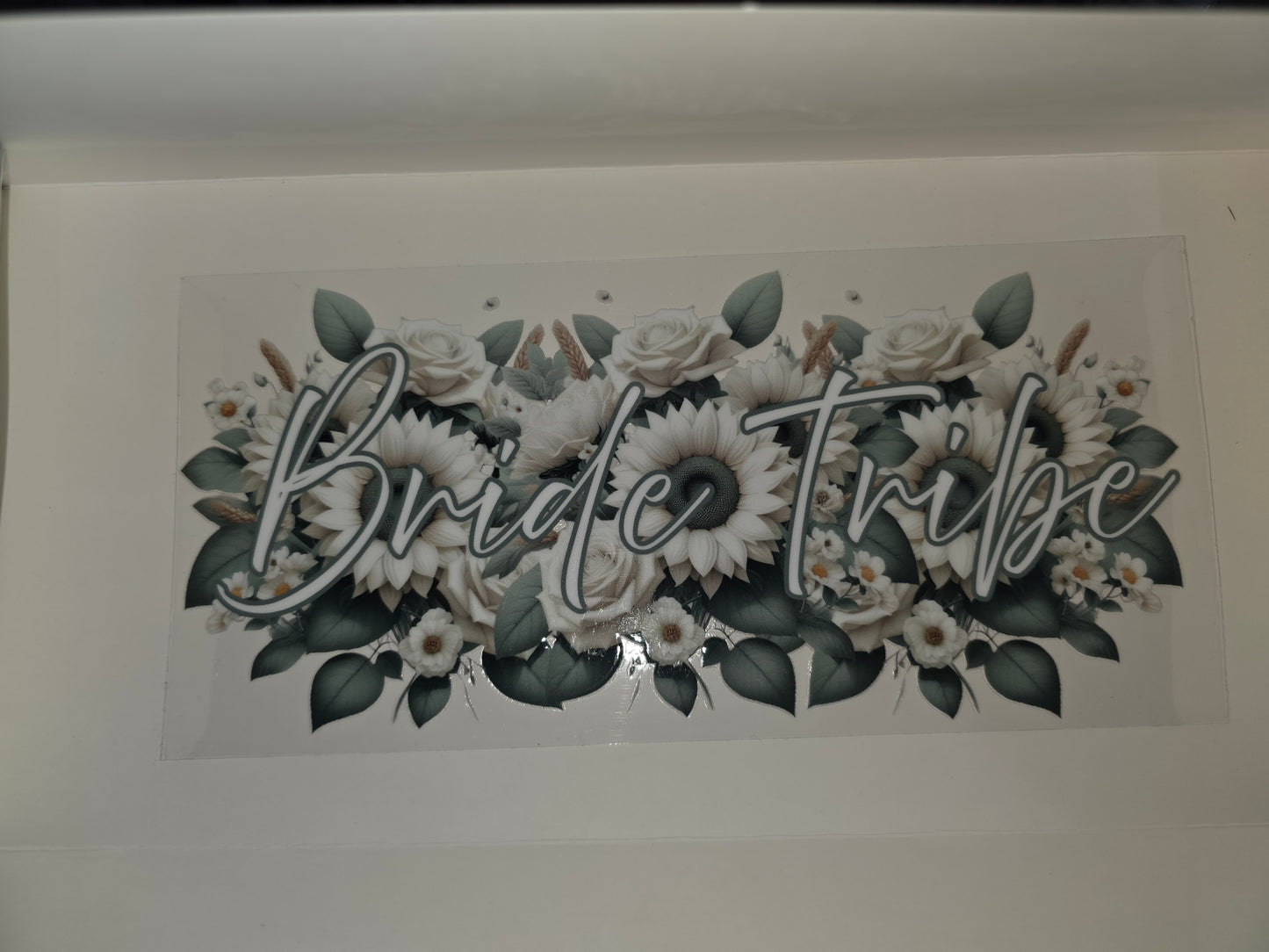 Bride Tribe- White and Green Sunflower