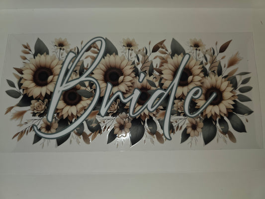 Bride- Yellow sunflowers