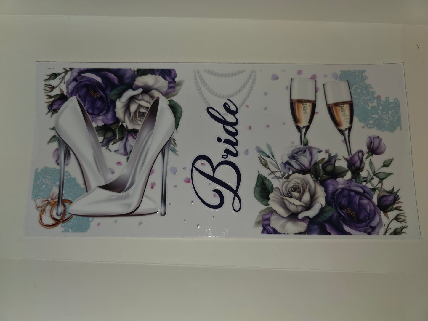 Bride- Heel and champagne glass