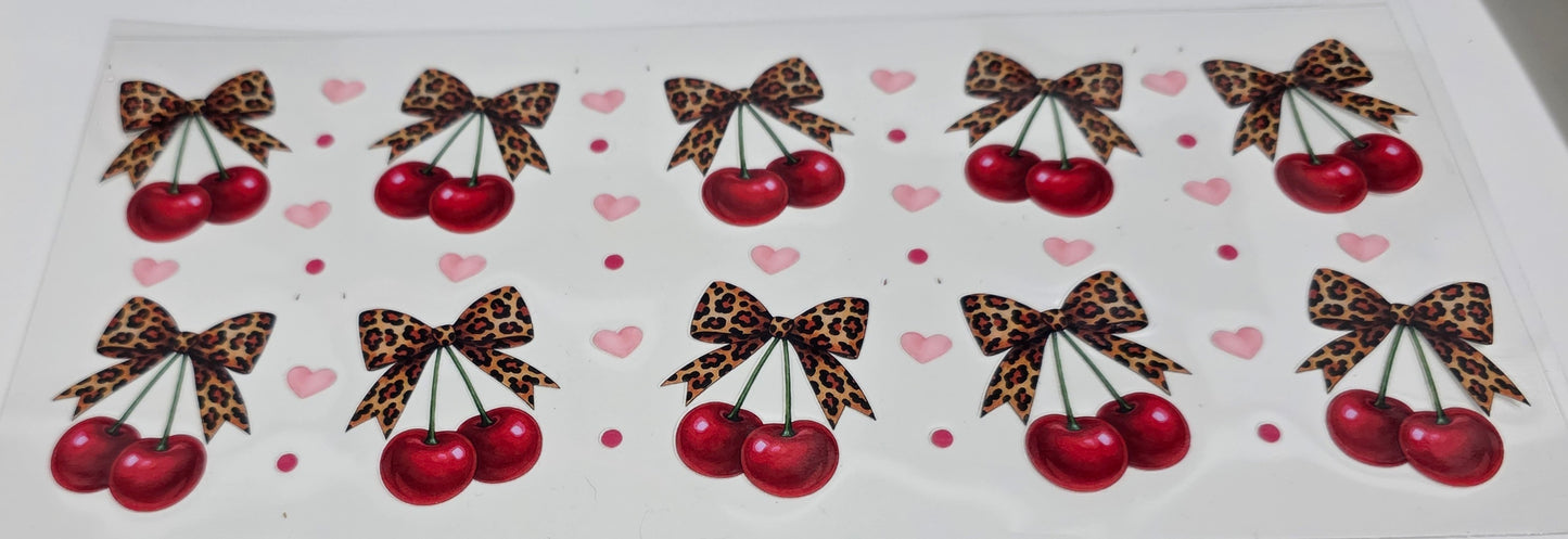 Leopard Cherries and Hearts
