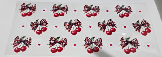 Leopard cherries white flowers