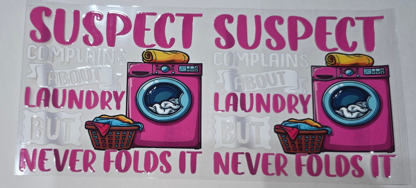 Suspect complains about laundry