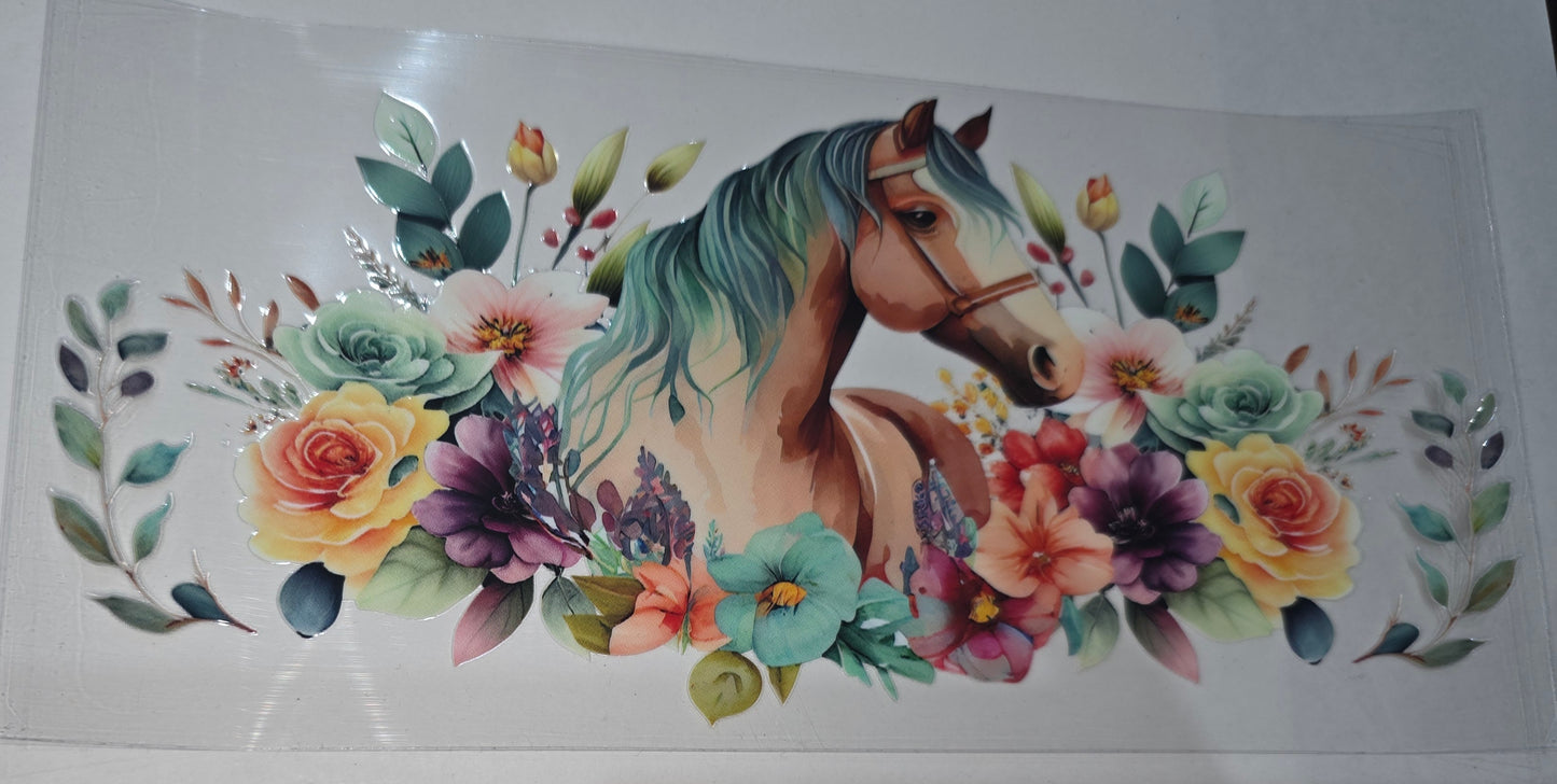 Horse and floral