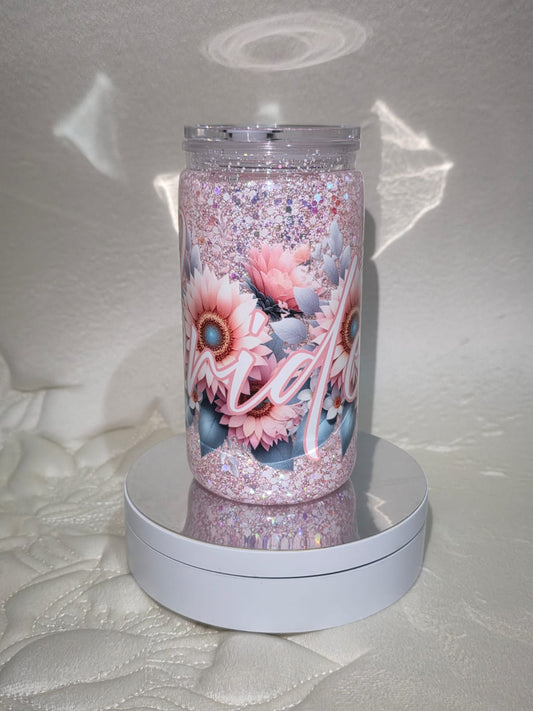 16oz Acrylic Snowglobe cup