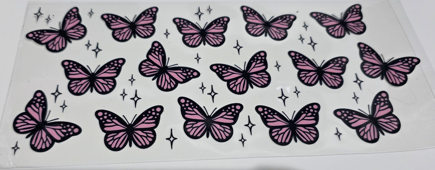Black and pink Butterfly