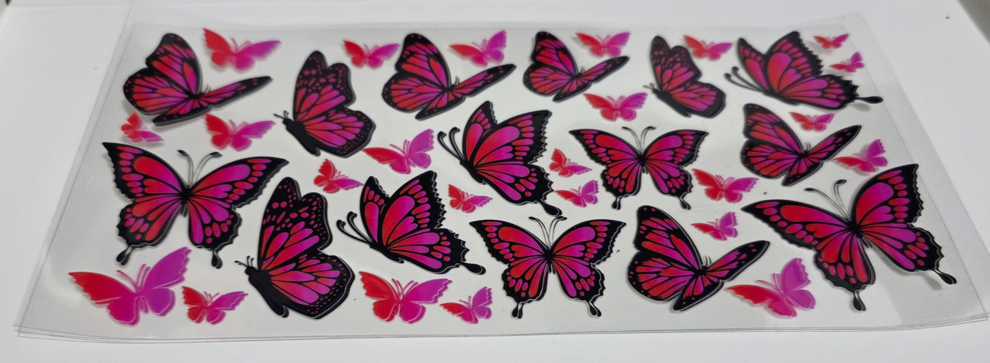 Hot Pink and Black butterfly