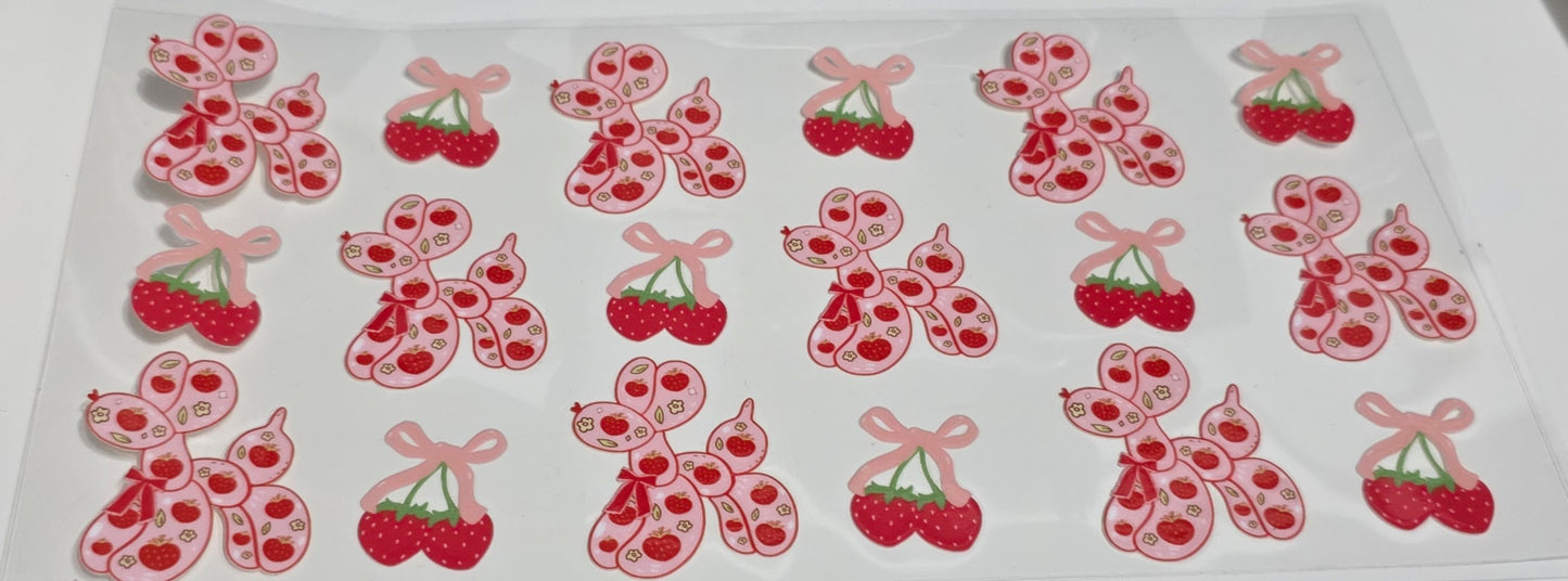 Poodles and strawberry