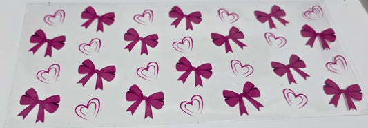 Pink Bows and Hearts