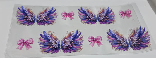 Purple wings and Pink Bows
